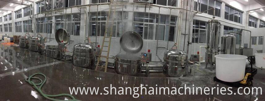 Industrial Vacuum dip Sugar Pot candied / pickles production line